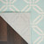 5' X 7' Beige and Green Trellis Non Skid Area Rug