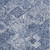 8' X 11' Denim Blue and Ivory Wool Geometric Area Rug