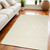 5' X 7' Ivory Shag Area Rug