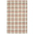 8' X 10' Pink And Ivory Wool Plaid Hand Tufted Area Rug