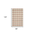 8' X 10' Pink And Ivory Wool Plaid Hand Tufted Area Rug
