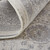 8' Gray and Ivory Oriental Power Loom Worn Faded Runner Rug With Fringe