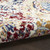 10' Ivory Red and Blue Ogee Distressed Runner Rug