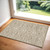 2' X 4' Taupe and Ivory Floral Area Rug