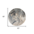5' Gray Blue and Ivory Abstract Round Rug