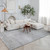 8' X 11' Gray Abstract Non Skid Area Rug