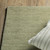 8' Sage And Green Wool Hand Tufted Runner Rug