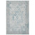 8' X 10' Gray Blue And Ivory Medallion Area Rug