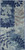 2' X 4' Navy Blue Light Blue and Gray Botanical Leaves Area Rug