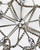 Set of Four Gold And Silver Handmade Faux Crystal And Metal Hanging Star Ornaments