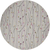 8' Gray and Pink Round Floral Power Loom Area Rug
