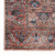 6' Runner Red and Ivory Oriental Power Loom Distressed Washable Non Skid Runner Rug