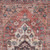 6' Runner Red and Ivory Oriental Power Loom Distressed Washable Non Skid Runner Rug