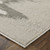 8' Gray Ivory and Taupe Abstract Power Loom Runner Rug