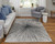 7' X 10' Gray and Ivory Abstract Power Loom Area Rug