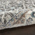 8' X 10' Gray Floral Power Loom Area Rug