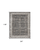 8' X 10' Gray Floral Power Loom Area Rug