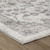 7' X 10' Beige and Gray Floral Distressed Area Rug
