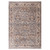 5' X 8' Gray Tan And Beige Oriental Area Rug With Fringe