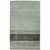 4' X 6' Gray And Light Green Wool Striped Hand Woven Area Rug