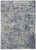 4' X 6' Sky Blue Abstract Shag Area Rug