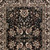 9' Black And Ivory Oriental Runner Rug