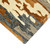 4' X 6' Orange Ivory And Green Wool Abstract Hand Tufted Area Rug