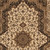 8' X 11' Black and Ivory Oriental Power Loom Area Rug