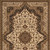 8' X 11' Black and Ivory Oriental Power Loom Area Rug