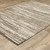 10' X 13' Brown And Ivory Striped Distressed Area Rug