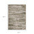 10' X 13' Brown And Ivory Striped Distressed Area Rug