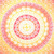 92" X 84" Mustard Red And White Mandala Cotton Hanging Tapestry