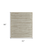 4' X 6' White and Tan Wool Striped Hand Woven Area Rug