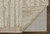 4' X 6' White and Tan Wool Striped Hand Woven Area Rug