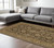 7' X 10' Brown And Gold Oriental Area Rug
