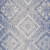 3' X 5' Blue and Ivory Geometric Distressed Area Rug