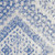 3' X 5' Blue and Ivory Geometric Distressed Area Rug