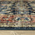 8' Blue And Rust Oriental Distressed Runner Rug