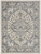 9' X 12' Cream Floral Power Loom Area Rug