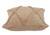 Set of Two Tan Diamond Cotton Throw Pillow With Fringe