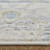 7' X 10' Ivory Green and Blue Abstract Power Loom Worn Faded Area Rug