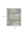 7' X 10' Ivory Green and Blue Abstract Power Loom Worn Faded Area Rug