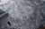 8' X 10' Gray and Silver Abstract Power Loom Worn Faded Area Rug