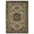 7' X 10' Gray And Green Tribal Area Rug