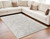 5' X 8' Gray and Ivory Abstract Hand Woven Area Rug