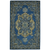 5' X 8' Teal And Gray Wool Medallion Hand Tufted Area Rug