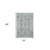 2' X 3' Charcoal Ivory And Light Blue Oriental Area Rug