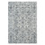2' X 3' Charcoal Ivory And Light Blue Oriental Area Rug