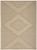 5' X 7' Natural And Beige Geometric Flatweave Non Skid Area Rug With Fringe