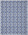 7' X 10' Ivory and Blue Geometric Distressed Non Skid Area Rug